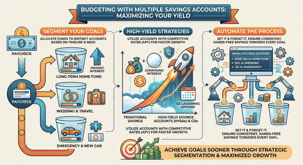 Budget with Multiple Savings Accounts